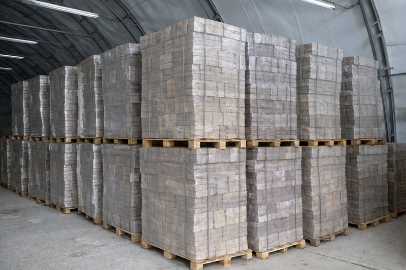 Stacked-pallets-in-warehouse-interior