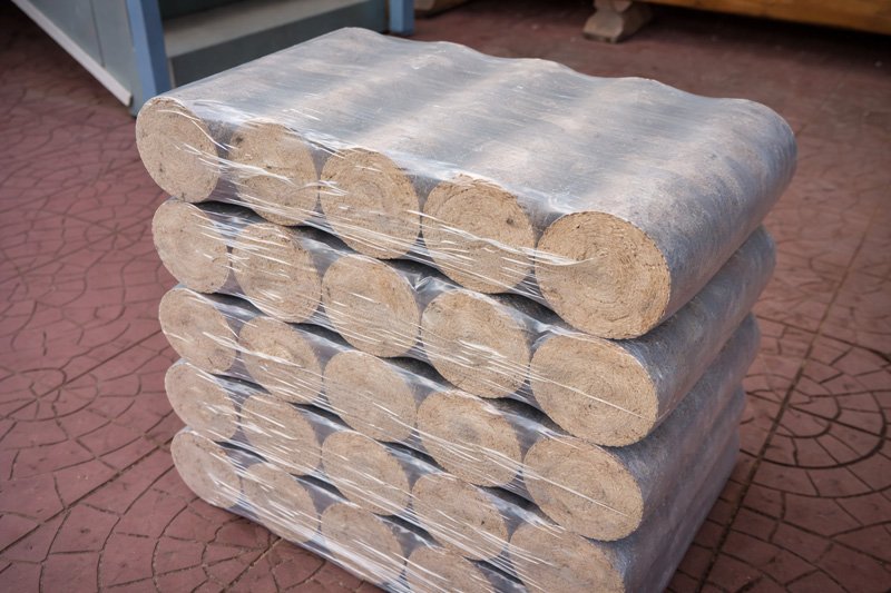 Wood-briquettes-neatly-wrapped-in-plastic